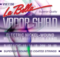 LA BELLA VSE1150 Vapor Shield Electric Blues Light 11-50 струны для электрогитары с защитной обработ