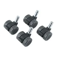 K&M 17510-000-55  набор из 4 колес 43мм, со стоперами для гитарных стоек guardian