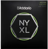 NYXL45105 NYXL Комплект струн для бас-гитары, Long Scale, L Top/Med Bottom, 45-105, D'Addario
