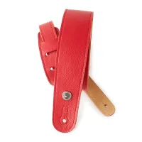 PLANET WAVES 20GL02 GARMENT LEATHER STRAP кожаный гитарный ремень, цвет красный
