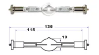 XENPOW HMQ 575/D4  69V/575W лампа  газоразрядная