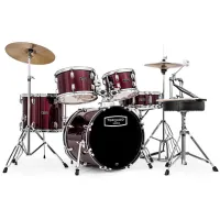 Mapex TND5254TCDR Ударная установка из 5-ти барабанов "Tornado series": BD2216, TT1209, TT1310, FT1616, SD1455, C200, H200, S200, стул, тарелки 14" hi-hat, 16" crash, педаль, палочки, цвет Burgundy