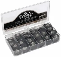 DUNLOP 4820 Tortex Pitch Black Jazz III набор медиаторов (432шт по 72 шт .50 .60 .73 .88 1.0 1.14мм)