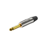 ROXTONE PJ2X-NG Разъем  jack 1/4" моно. Размер 94*15Макс. диаметр кабеля: до 7,5мм, серебренный