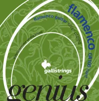GALLI STRINGS GR100 - струны для классической гитары GENIUS FLAMENCO, натяжение HARD