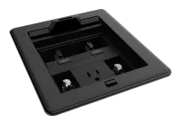 Crestron [FT2-500-MECH-PTL-B] Система управления кабелями, размер 500, механическая, со сквозной крышкой, черная