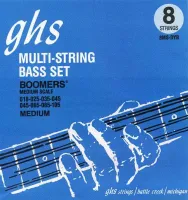 GHS 8MS-DYB-струны для 8-ми струнной бас-гитары, BOOM,MD SCL, REGULAR, 45w-18w-65w-25w-85w-35w-105w-45w