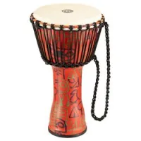 Meinl padj1-m-g  джембе 10" с веревочной настройкой travel series, кож мембрана, pharao's script