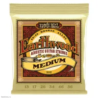 ERNIE BALL 2002 Earthwood 80/20 Bronze Medium 13-56 - Струны для акустической гитары