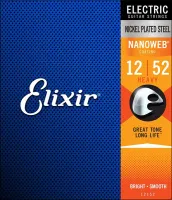 12152 NANOWEB Комплект струн для электрогитары, Heavy, 12-52, Elixir