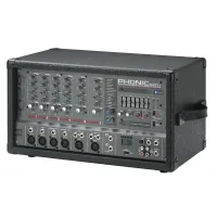 Phonic POWERPOD 620R Активный 6-и канальный микшерный пульт, 2х100Вт/4Ом (мост 200Вт/8Ом), USB, MP3