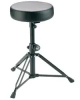 K&M 14015-000-55  стул для барабанщика, круглое сиденье, кожзам, черный