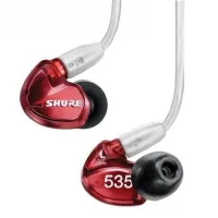 SHURE SE535LTD-EFS Внутриканальные наушники вставки 18-19000 Гц, Max.SPL 119 дБ, 36 Ом, три динамических драйвера. Съемный кабель. Красные