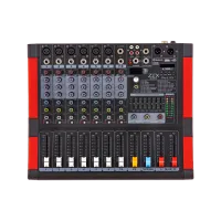 ZTX audio Pro 6.1Fx микшерный пульт 6mono, 1stereo каналы с MP3/SD/DSP/BT/USB
