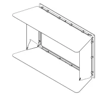 fos4P16BD fos/4 Panel barn door, medium Кашетирующие шторки для ETC fos/4 Panel 16x24.