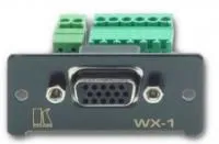 2-сторонний [wx-1 (w) = wx-1n (w)] kramer клеменной модуль с разъемами 6+2-pin для коммутации графических сигналов (от vga до uxga) через hd15f
