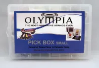 Olympia SPB медиатор. Ассорти: Разная толщина/Разные цвета/Разная форма/Лого Olympia/330шт.в коробке