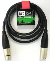 AVCLINK CABLE-952/1.0-Black Кабель цифровой XLR штекер - XLR гнездо длиной 1 метр (TSK1038, NC3MXX, NC3FXX)
