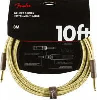 FENDER DELUXE 10' INST CABLE TWD инструментальный кабель, твид, 10'...