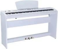 Sai Piano P-65WH Пианино цифровое, 88 клавиш, молоточковая механика, 130 тембров, 100 стилей,  64 голосая полифония, хорус, реверберация, MP3 плеер/рекордер,  20 демо, усилитель 2*14Вт, стойка, три педали, цвет белый