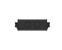 ABL 2M400212- Розеточная станция серии UDM с 2 розетками, последовательное подключение, черная