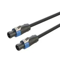 ROXTONE MSSS240/5 Кабель распаянный для громкоговорителей ,∮11mm 2x4mm2, 4конт. Speakon-4конт. Speakon (RS4F-N-BU), 5м