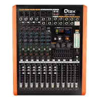 Qtex QAP MSQ8- 8-канальный микшерный пульт с USB-интерфейсом, рекордером и процессором эффектов