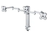 ErgoFount BTFS-303TG- Настольное крепление для 3 мониторов диагональю до 24'' (1х3), два из которых на шарнирных вылетах, струбцина типа G, макс. нагрузка 36 кг
