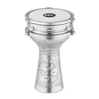 Meinl he-051  мини дарбука 4,25"х7,75", алюминий, цвет стальной с гравировкой