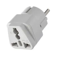 00-00025058 Сетевой переходник универсальный, белый, GoPower