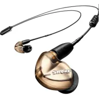 SHURE SE535-V+BT2-EFS Внутриканальные беспроводные наушники вставки с микрофоном, Bluetooth 5.0, 18-19000 Гц, Max.SPL 119 дБ, 36 Ом. Бронзовые