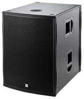 HK AUDIO PL 118 Sub A Активный сабвуфер (18') 600 Вт Program, Max SPL125дБ 2 регулируемых входа Combo (XLR, TRS), встроенный кроссовер, выход на сателлиты, стакан с резьбой М20, точки кроссовера 100/120Гц