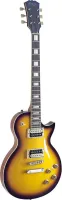 STAGG SEL-ZEB-2TS - электрогитара, 22 лада, Les Paul, корпус: махагон с кленовым топом, гриф: махагон, вклееный, накладка: палисандр, звукосниматели: HH zebra, регулировки: 2х громкость, 2х тон, 3х позиционный переключатель, цвет: двухцветный санберст