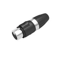 Seetronic SCWF5- Кабельный разъем XLR 5-pin (розетка) для наружного применения (IP65), на кабель диаметром 5–8 мм, под пайку, серебристый