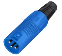 Taverlab C1038M - Разъём 3PIN XLR папа, пластик, синий
