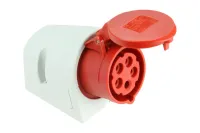 PCE Розетка настенная 32А/400V/3P+N+E/IP44 с выключателем 75925-6