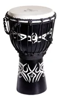 YUKA DJWTT07-16 - джембе, веревочная настройка, размер: 7"(18см) x 16"(40см), материал - дерево, мембрана - натуральная кожа, серия Tribal Tattoo