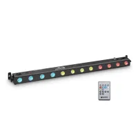 Cameo tribar 200 ir - светодиодная панель tri 12 x 3 вт в черном корпусе с ик-пультом дистанционного управления