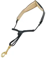 Saxophone strap Forestone Premium Strap L-size - Leather strap with plate for easier breathing. Large size