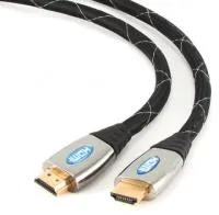 Кабель KCP-HDMI-5, 4.5м, v1.4, 19M/19M, мет, позол.разъемы, экран, арм. сетка- Кабель