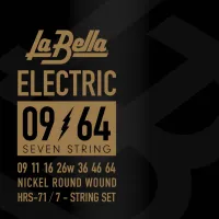 HRS-71 Комплект струн для 7-ми струнной электрогитары 009-064 La Bella