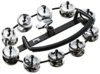 Tambourine Pearl PJH-10SH - Hi-hat tambourine with two rows of 10 pairs of steel plates with stand holder