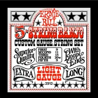 Ernie Ball 2312 струны для 5-стр. банджо Stainless Steel Light (9-11-13-20w-9)