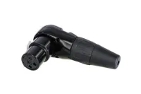 Rean RC3FR-B кабельный разъем XLR female, угловой, 3 контакта