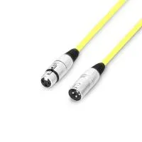 Adam hall k3 mmf 0050 yel - кабель микрофонный, xlr (f) - xlr (m), 0.31 мм2, 0.5 м, желтый