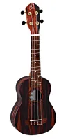 RUEB-SO Ebony Series Укулеле сопрано, с чехлом, Ortega