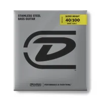 DBSBS40100S Super Bright Комплект струн для бас-гитары, нерж.сталь, Short Scale, 40-100, Dunlop