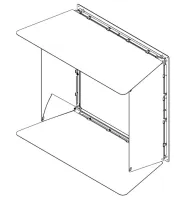 fos4P24BD fos/4 Panel barn door, large Кашетирующие шторки для ETC fos/4 Panel 24x24.
