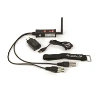STAGE4  WiTR-DMX 512 (демонстрационный образец).  Беспроводной передатчик или приёмник протокола DMX512. Рабочая дистанция до 150 метров. Рабочий диапазон: 2,4ГГц. 512 каналов DMX. До 32 передатчиков в одной инсталляции. Количество приемников неограничено