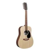Martin D-X2E 12  12-струнная электроакустическая гитара с чехлом, дредноут, цвет натуральный